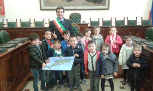 Delfino in visita al sindaco