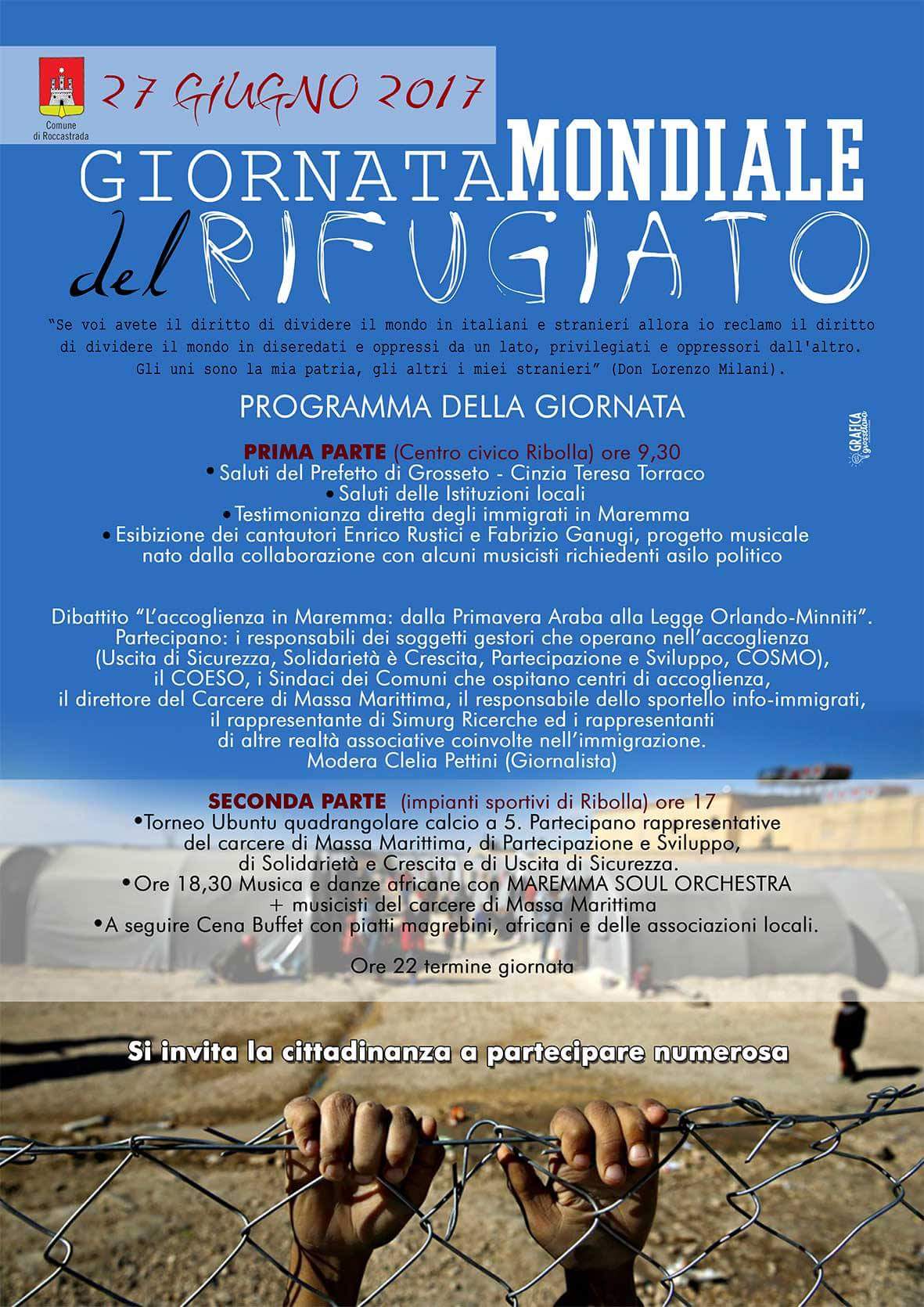 A Ribolla la giornata del rifugiato 2017