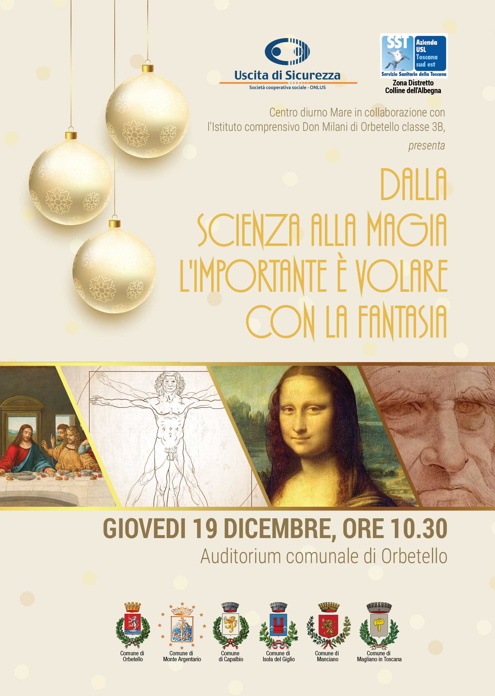 Uno spettacolo per ricordare il genio di Leonardo